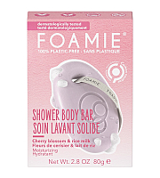 Foamie Cherry Kiss - Очищающее средство для тела без мыла с ароматом вишни и рисовым молочком 80 г
